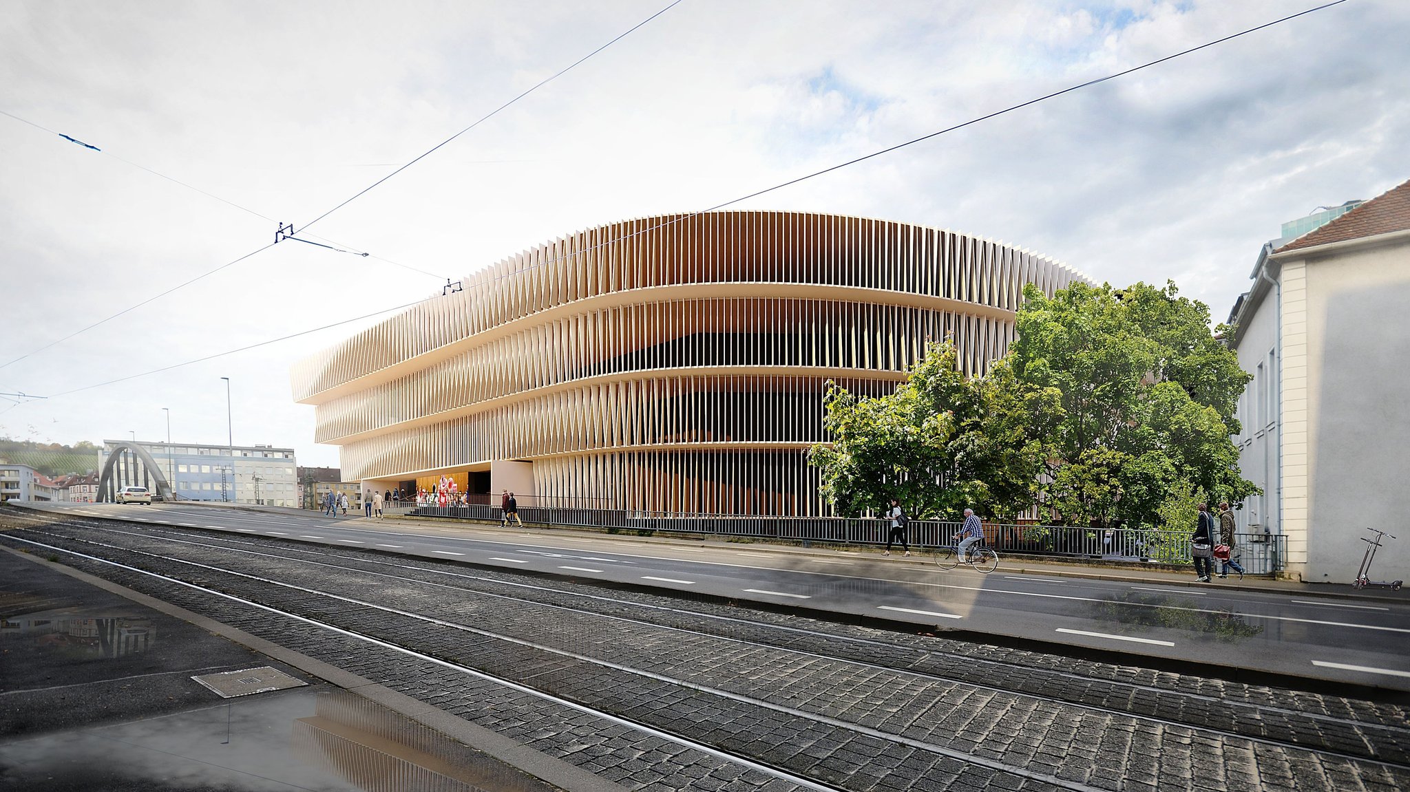 Entwurf der Multifunktionsarena in Würzburg