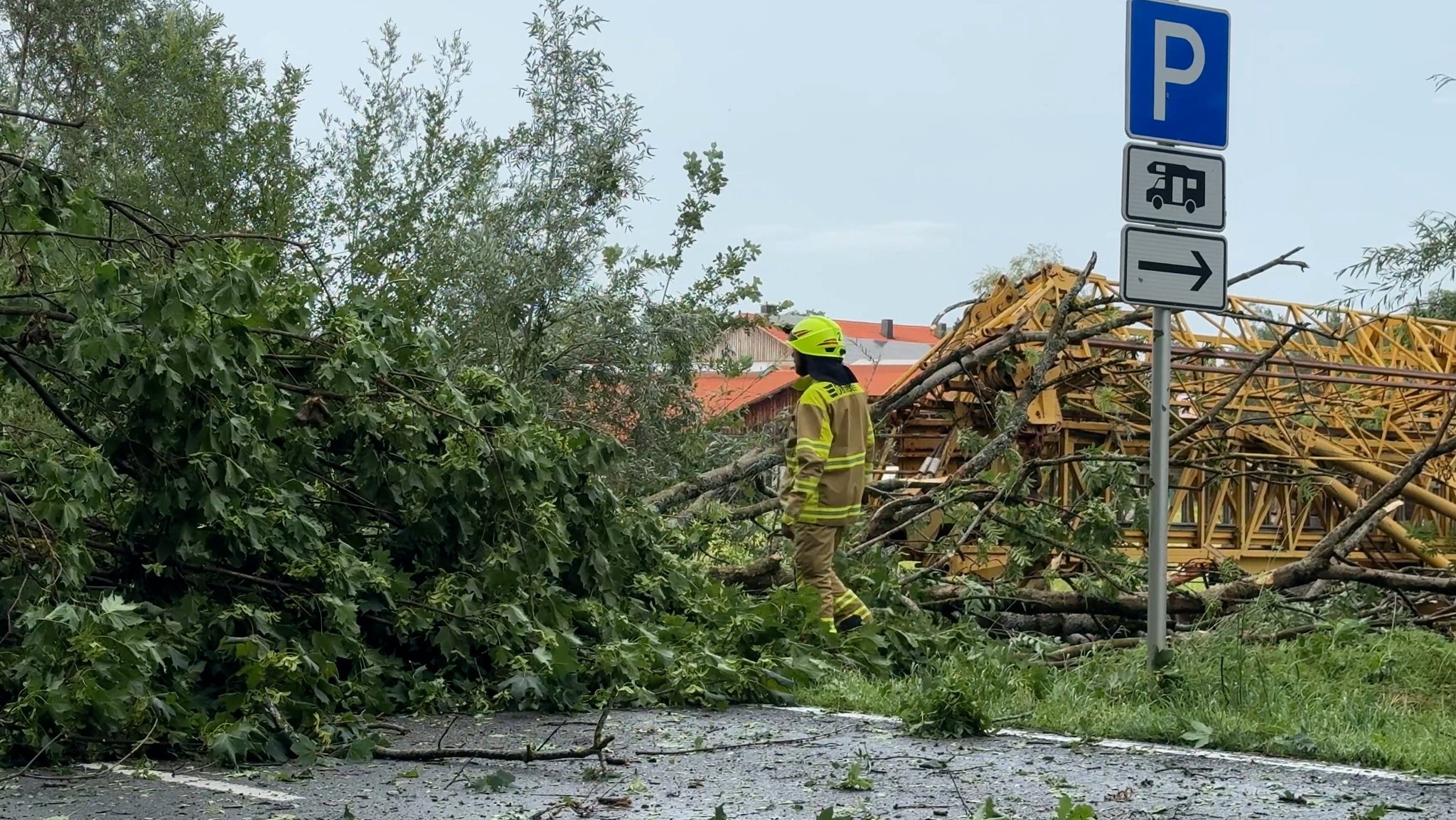 Feuerwehreinsatz nach Unwettern im Chiemgau