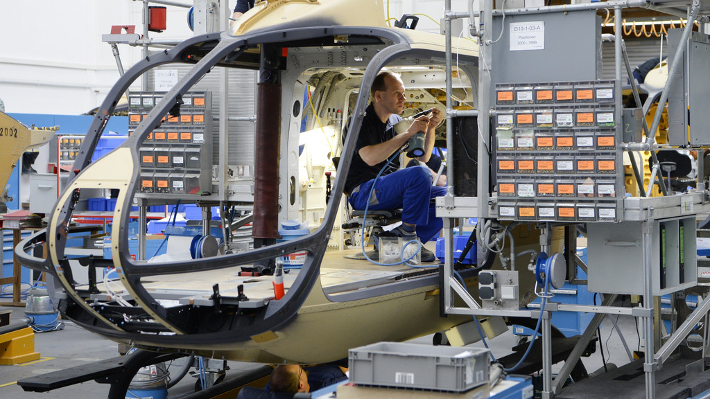 Helikopter-Produktion bei Airbus Helicopters in Donauwörth 