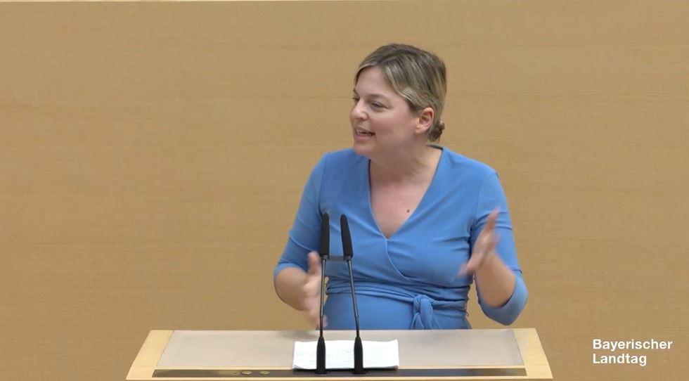 Grünen-Fraktionschefin Schulze im Landtag 