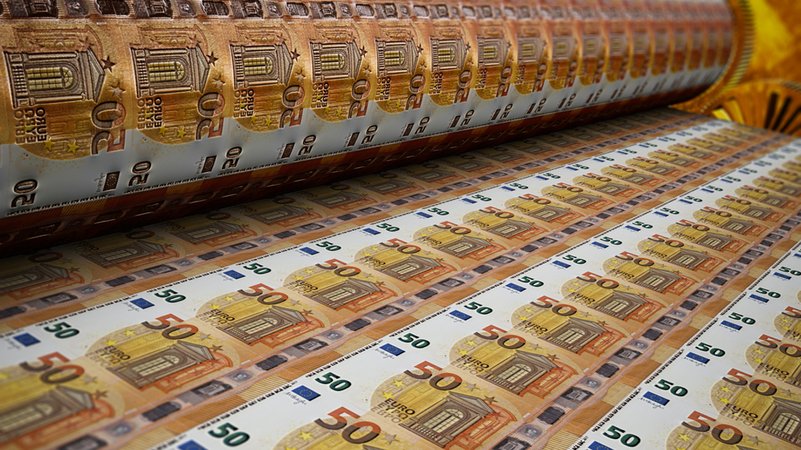 Symbolbild: Gelddruckerei | Bild: stock.adobe.com/rommma Symbolbild: Gelddruckerei