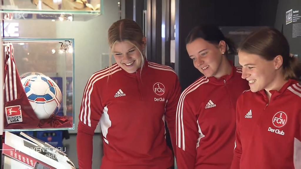 Die Nürnberger Spielerinnen freuen sich auf das Spiel.