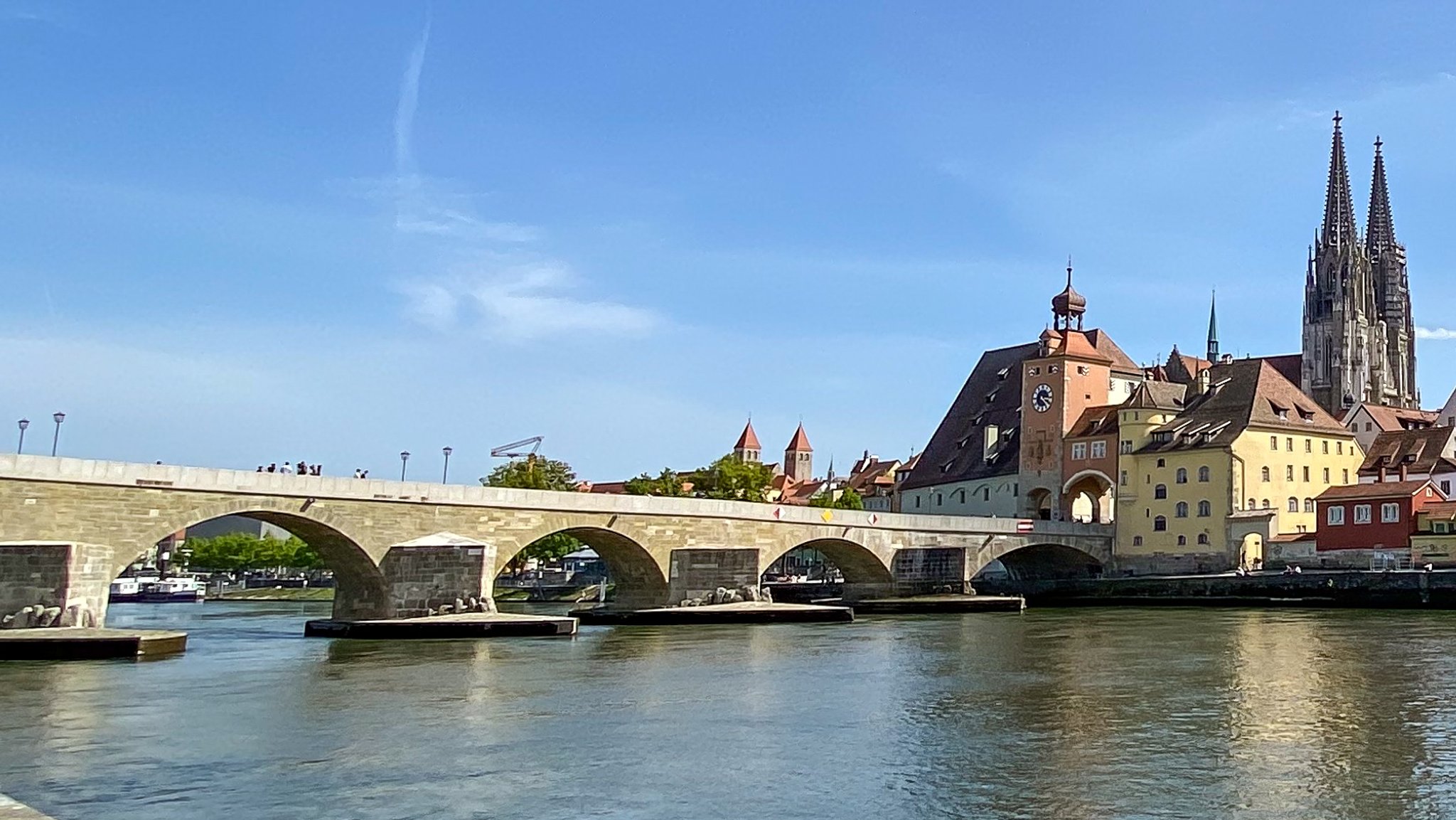 Die Steinerne Brücke in Regensburg