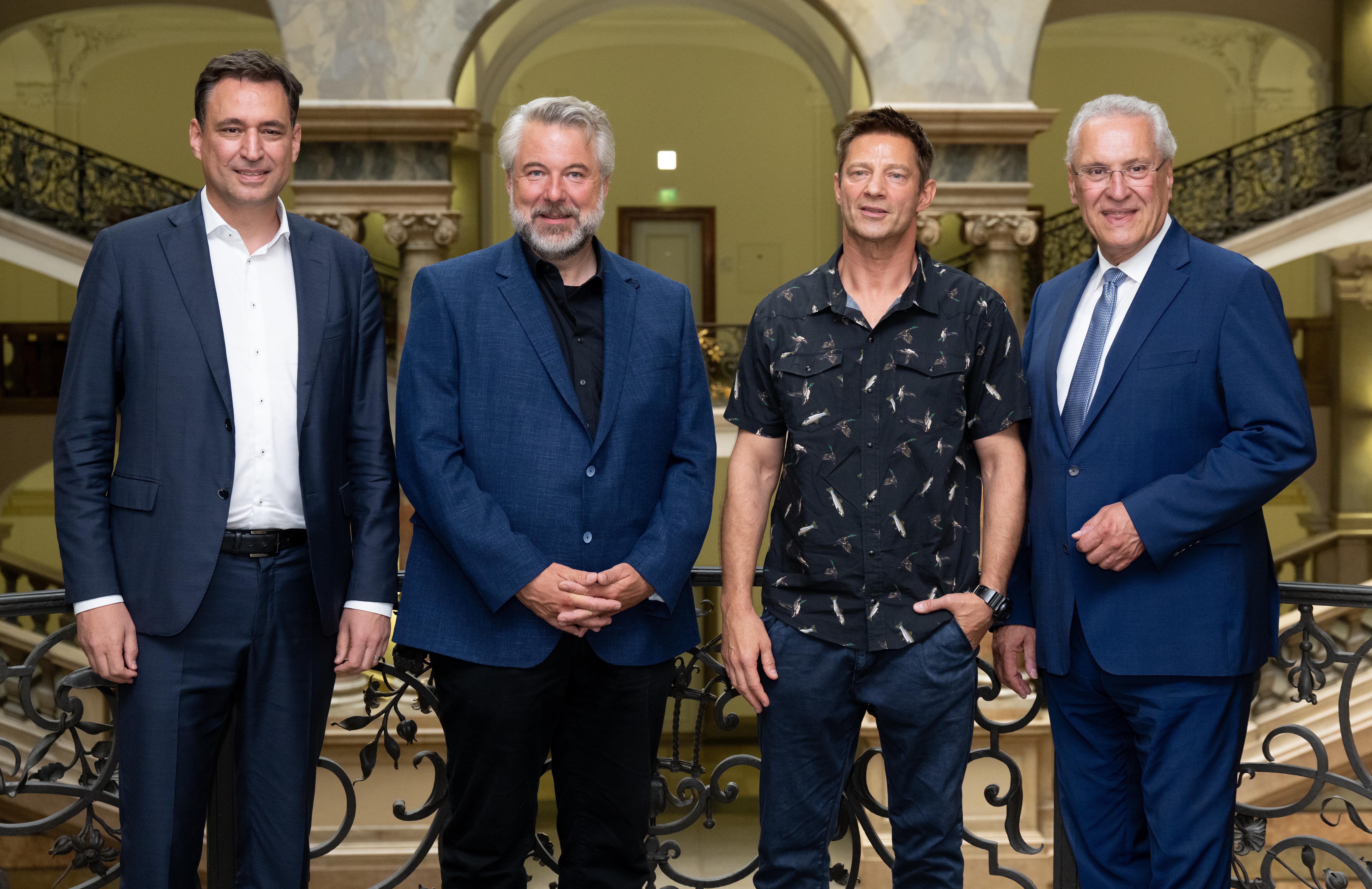 Georg Eisenreich, Schauspieler Dieter Fischer, Schauspieler Igor Jeftić , Innenminister Joachim Herrmann