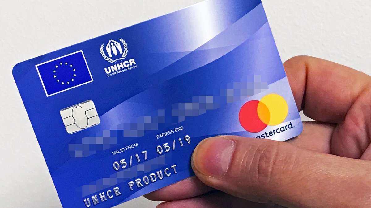 Eine UNHCR Cash Card.
