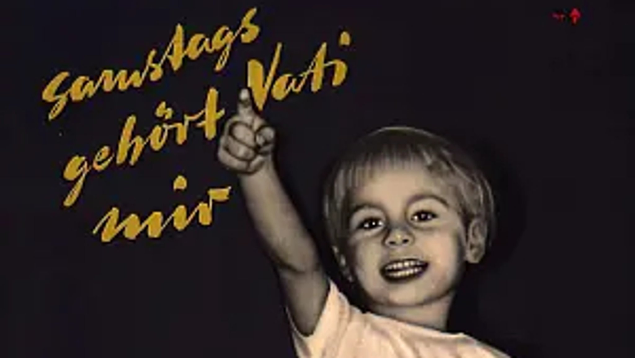 Das wahrscheinlich bekannteste DGB-Plakat: "Samstags gehört Vati mir" vom 01. Mai 1956