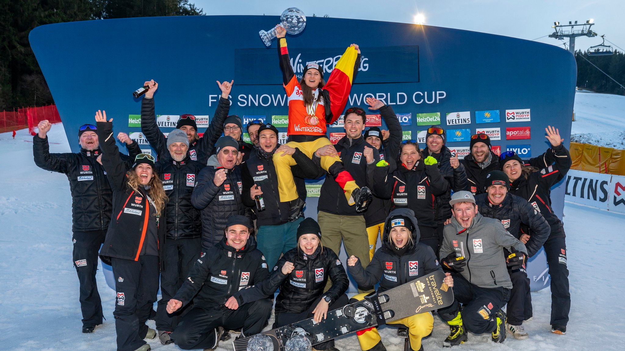 Ramona Hofmeister und das deutsche Team in Winterberg