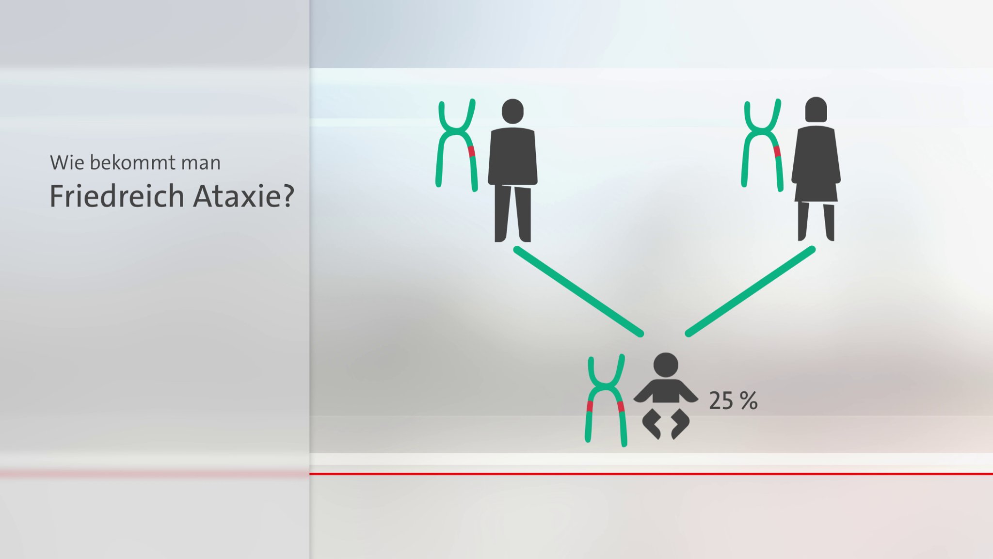 Grafik, wie Krankheit vererbt wird