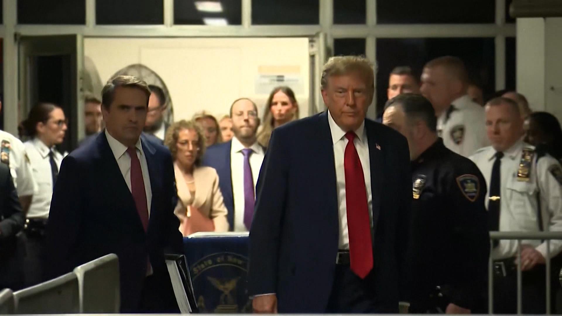 Donald Trump in New York vor Gericht