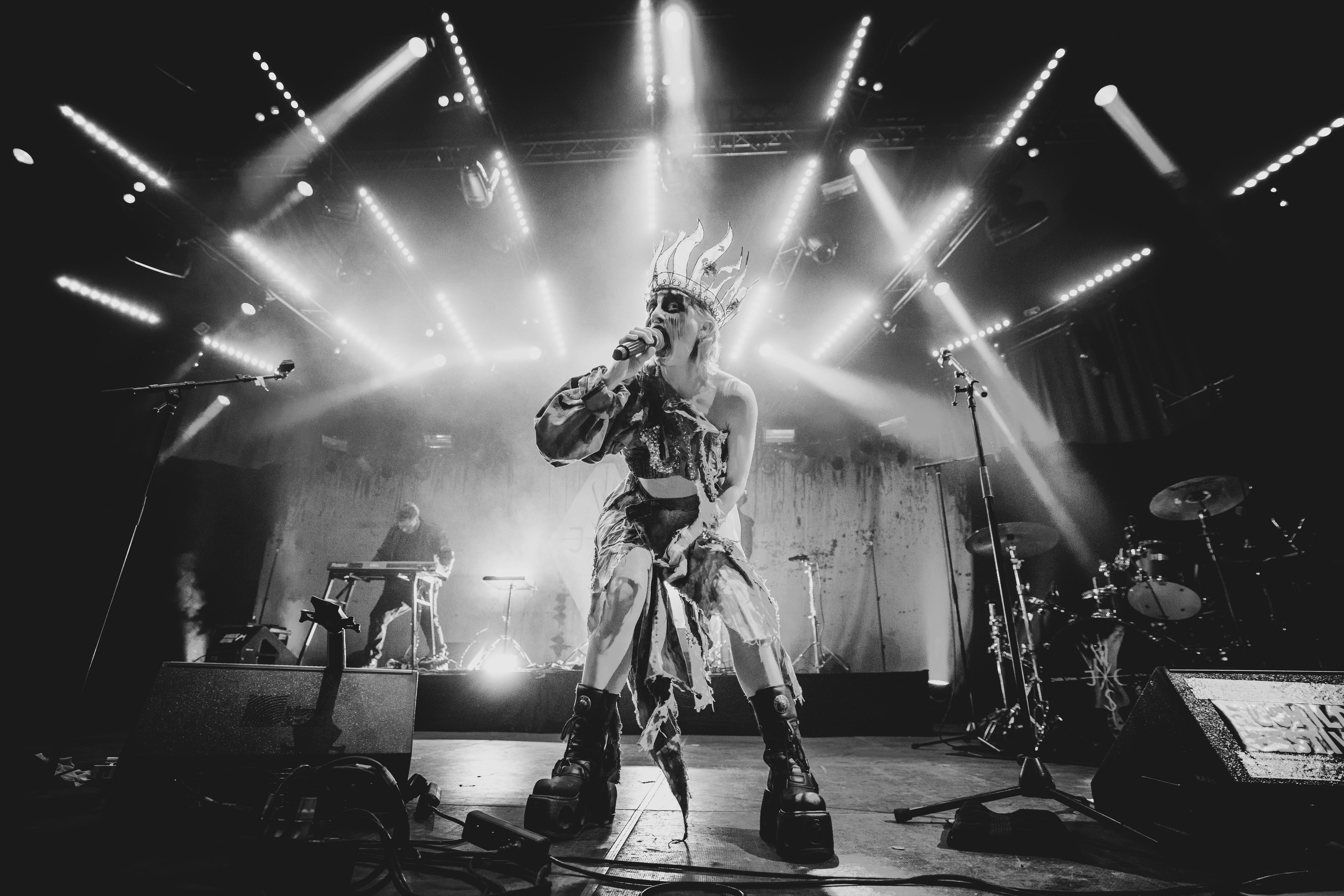 Die Blackmetal Band bei einem Konzert