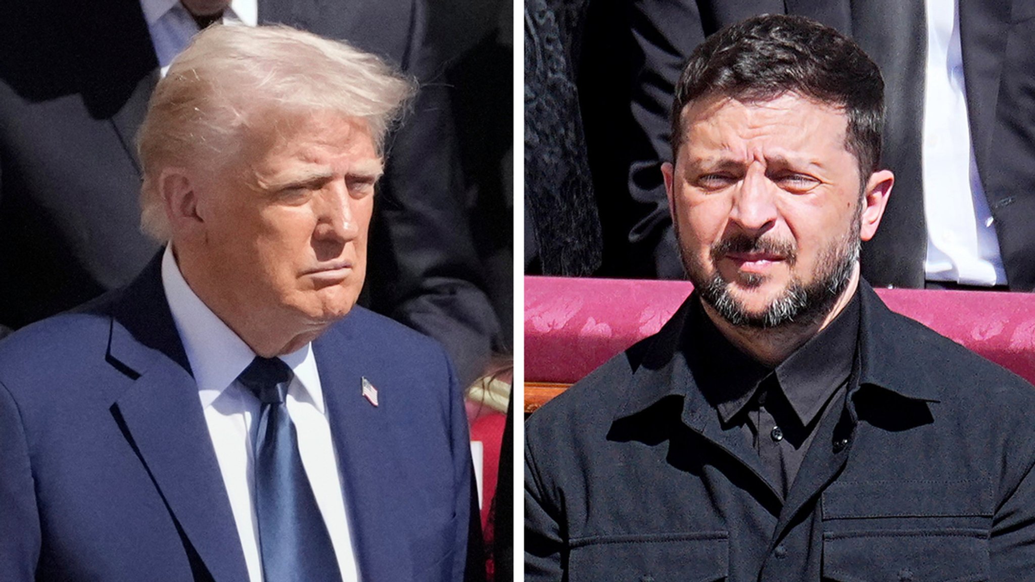 Archivbild: US-Präsident Donald Trump (l) und der ukrainische Präsident Wolodymyr Selenskyj 