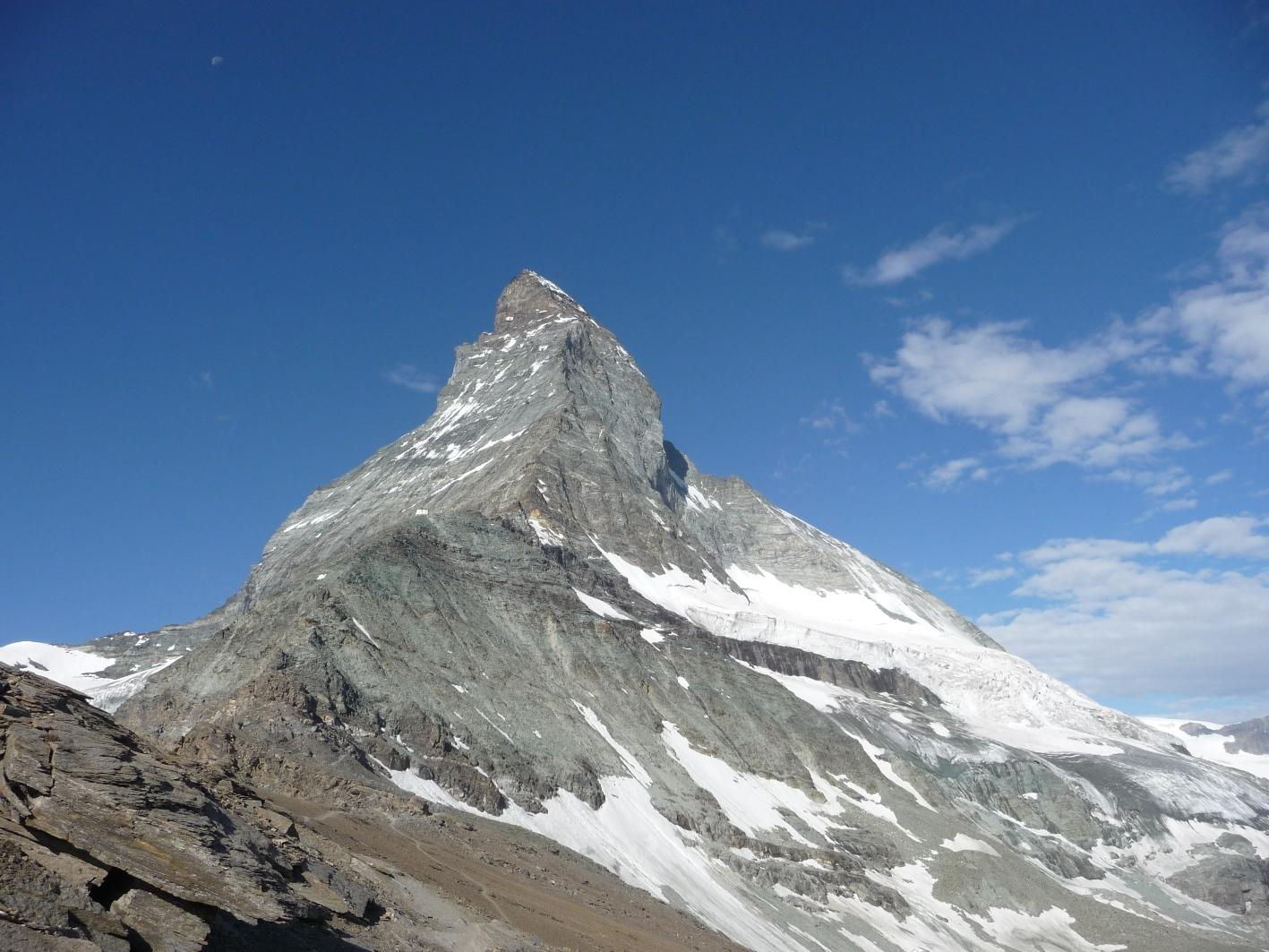 Das Matterhorn - einzigartiger Gipfel der Alpen wegen seiner Form
