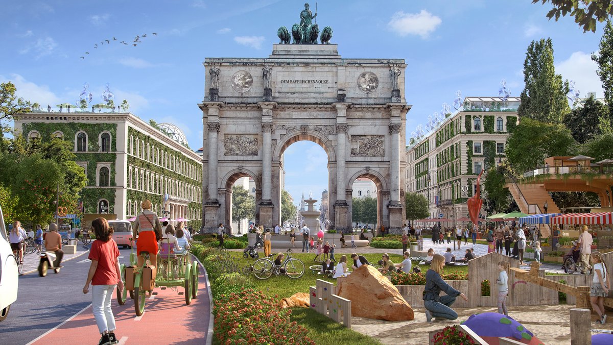 "Zukunftsbilder 2045": So grün könnten Europas Städte werden