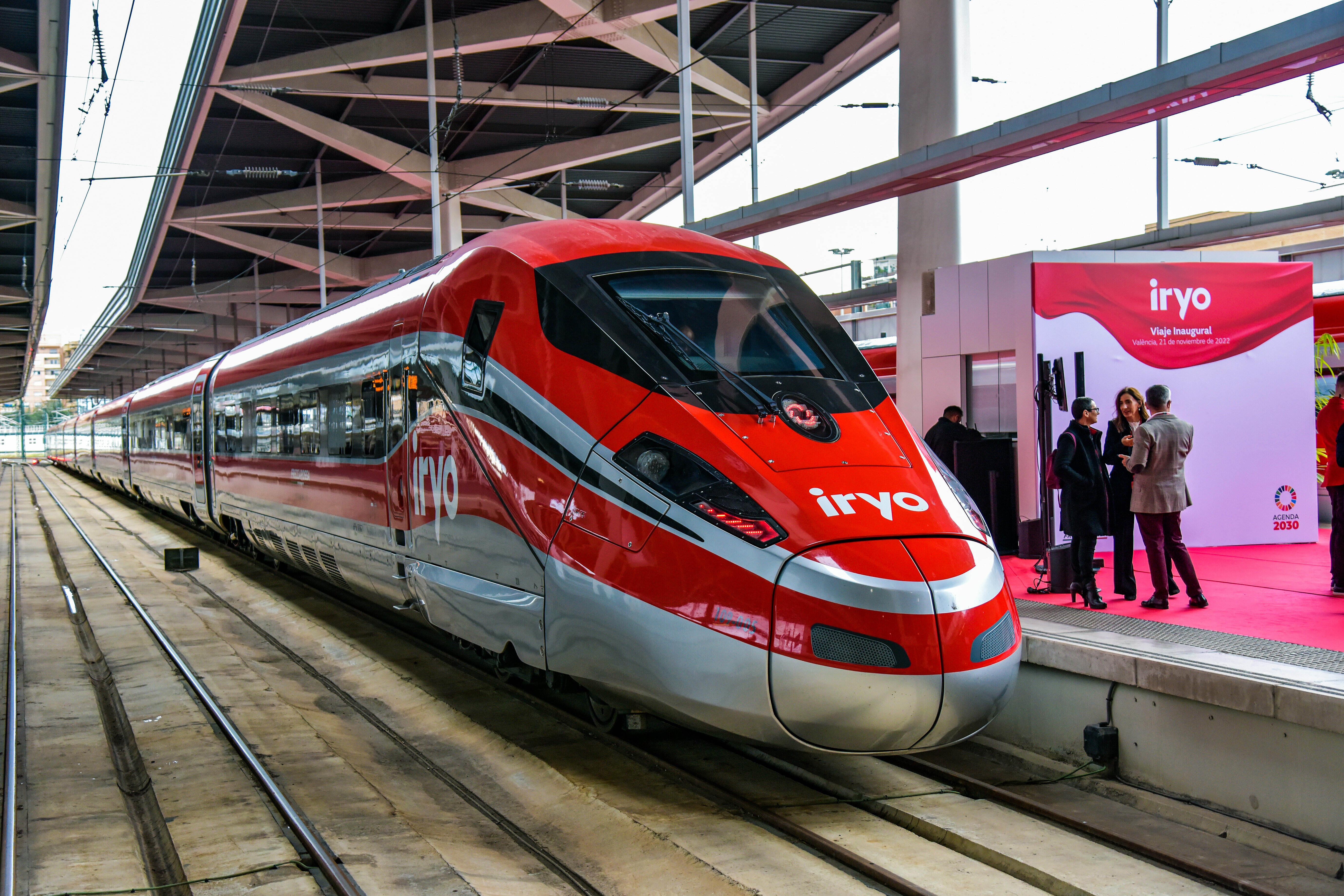 (Archivbild): Ein Iryo-Hochgeschwingkeitszug ist in Spanien entgleist. 