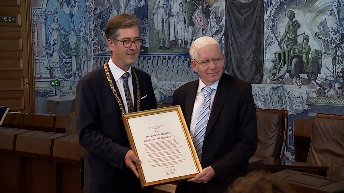 Zentralratspräsident Schuster ist Ehrenbürger von Würzburg 