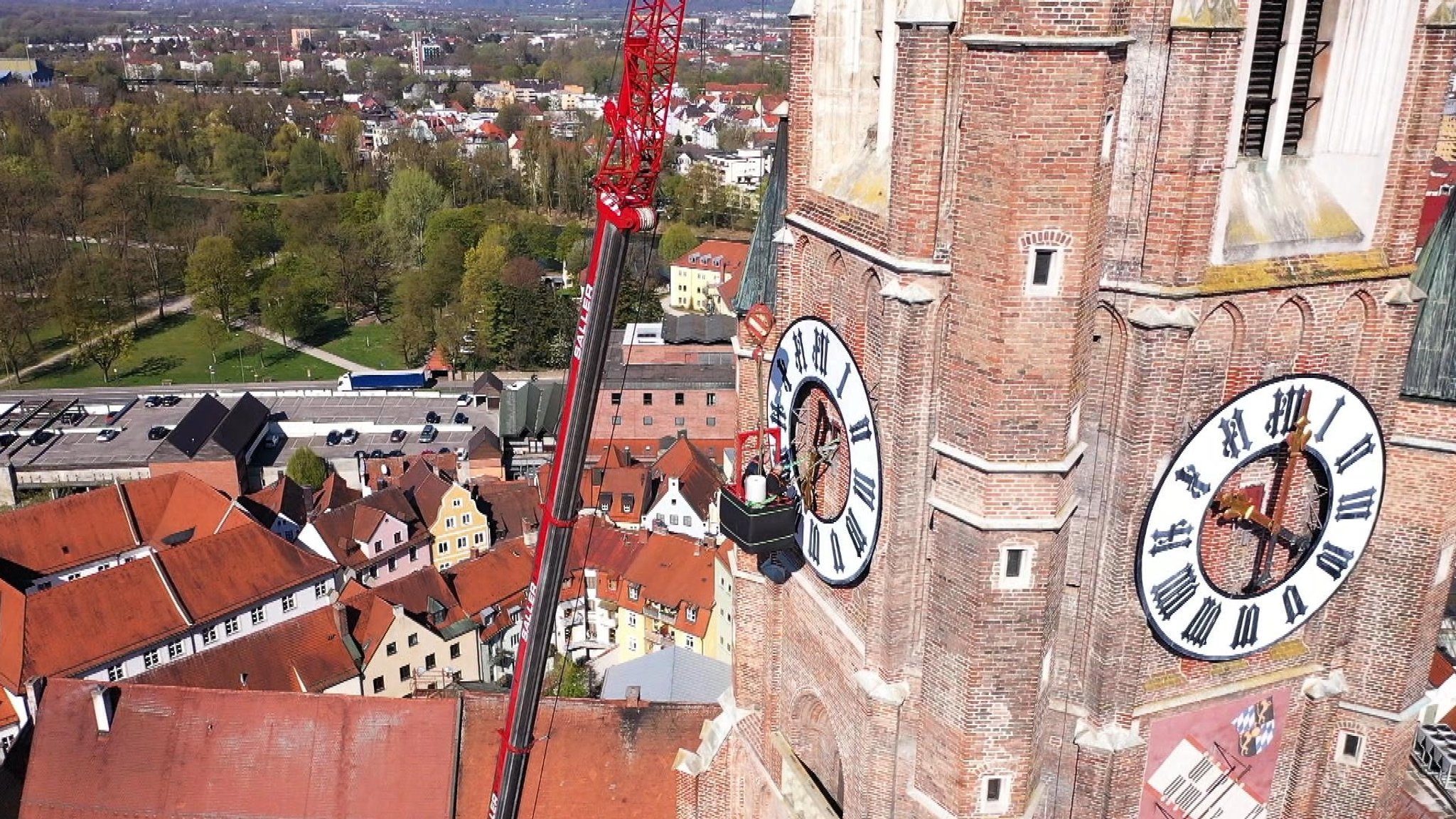 Arbeiten in schwindelerregender Höhe