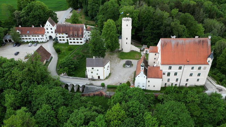 Die Mindelburg in Mindelheim wurde zwischen 1167 und 1190 von Kaiser Friedrich Barbarossa erbaut  | Bild:BR/Florian Regensburger 