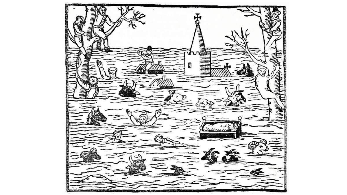 Überschwemmung in Bristol im Jahr 1607