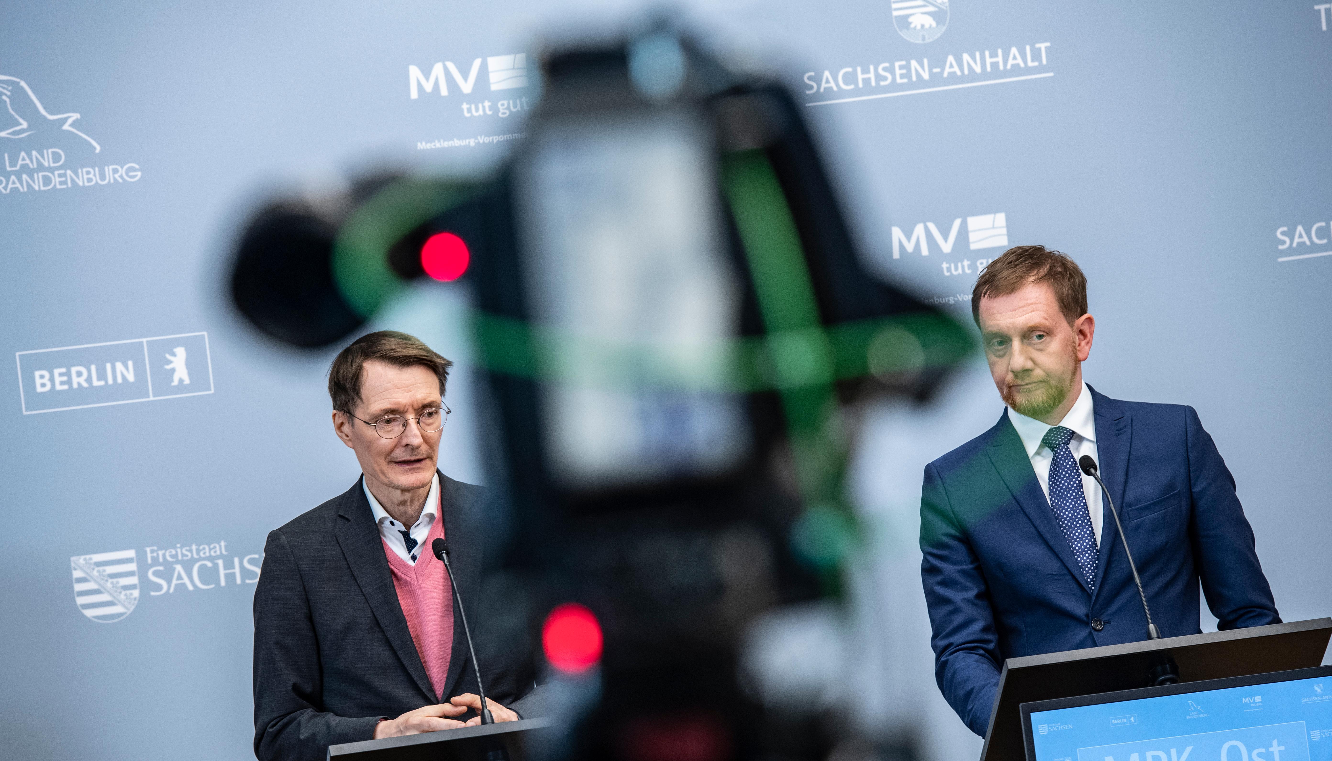 Karl Lauterbach (links), Michael Kretschmer