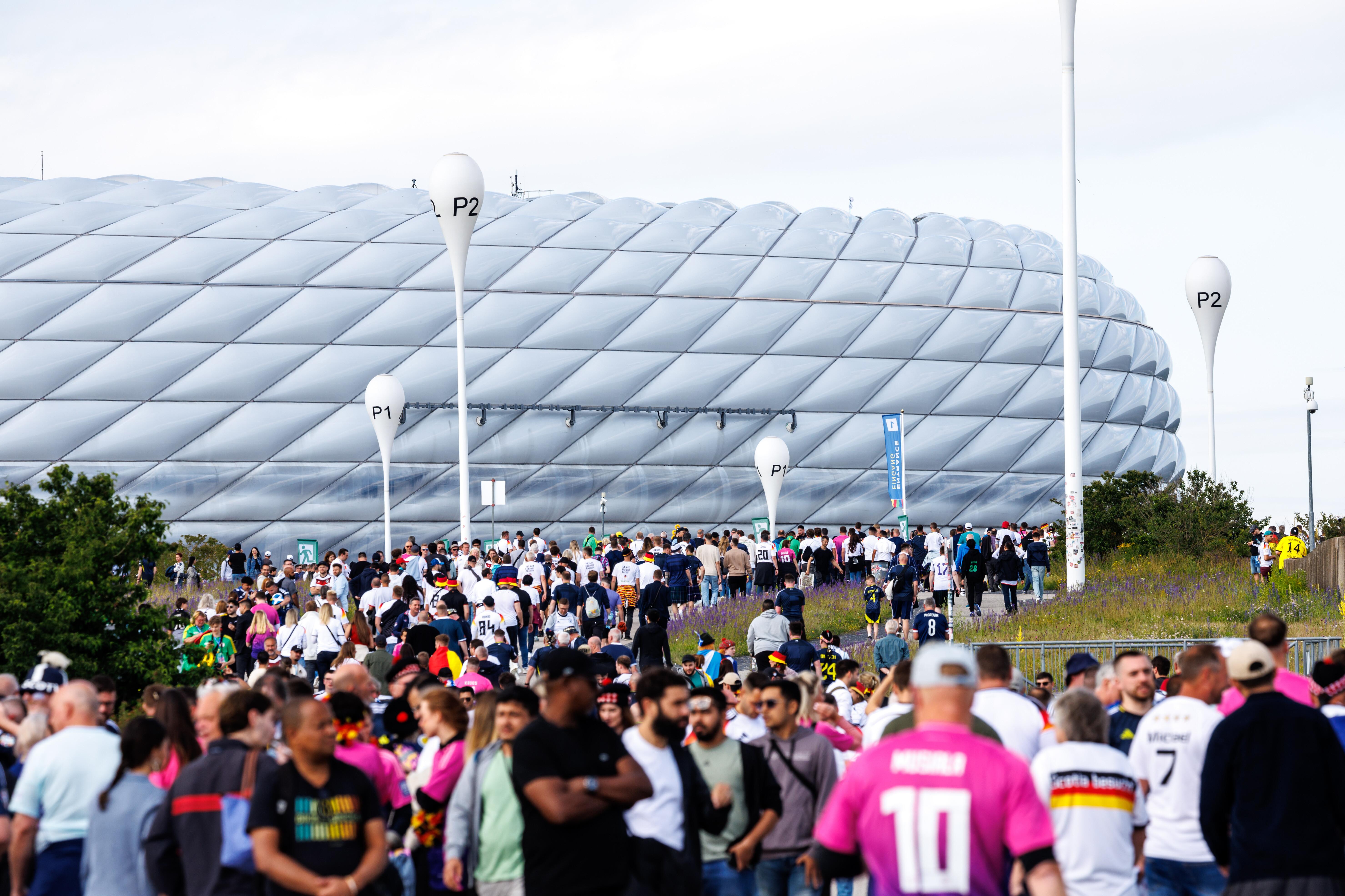 Die Allianz Arena vor dem Eröffnungsspiel der EM 2024