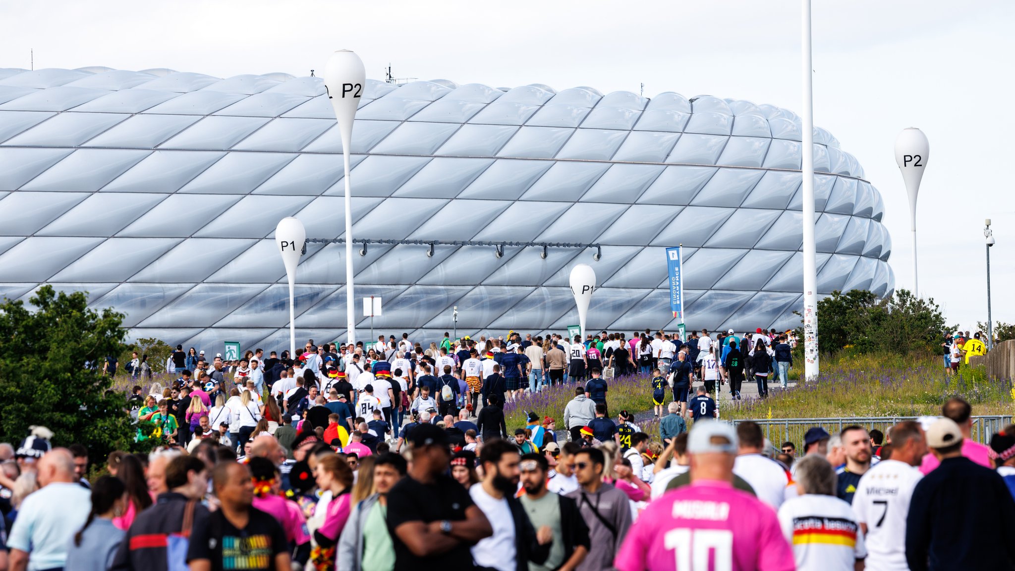 Die Allianz Arena vor dem Eröffnungsspiel der EM 2024