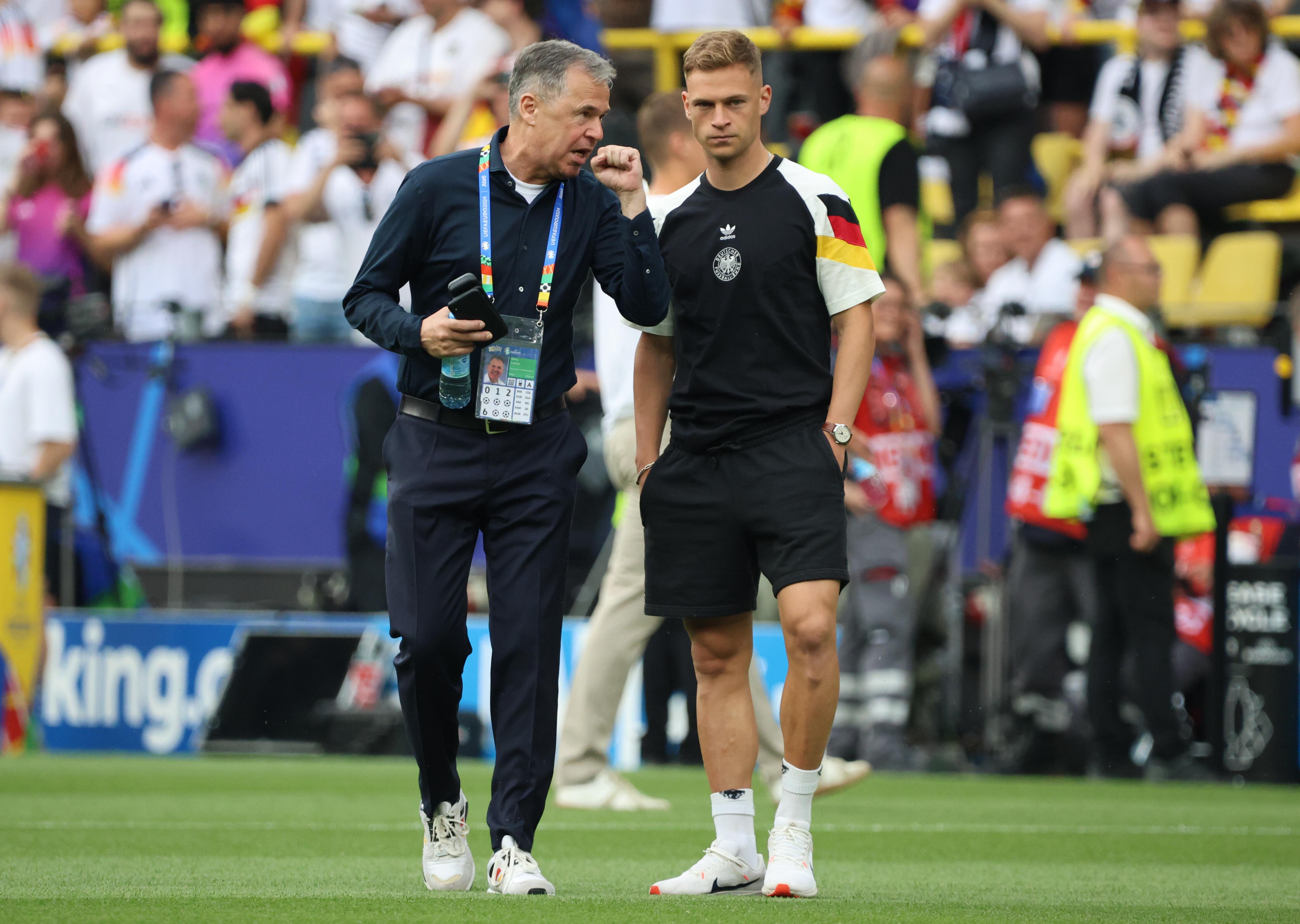 Andreas Rettig (l.) mit Joshua Kimmich