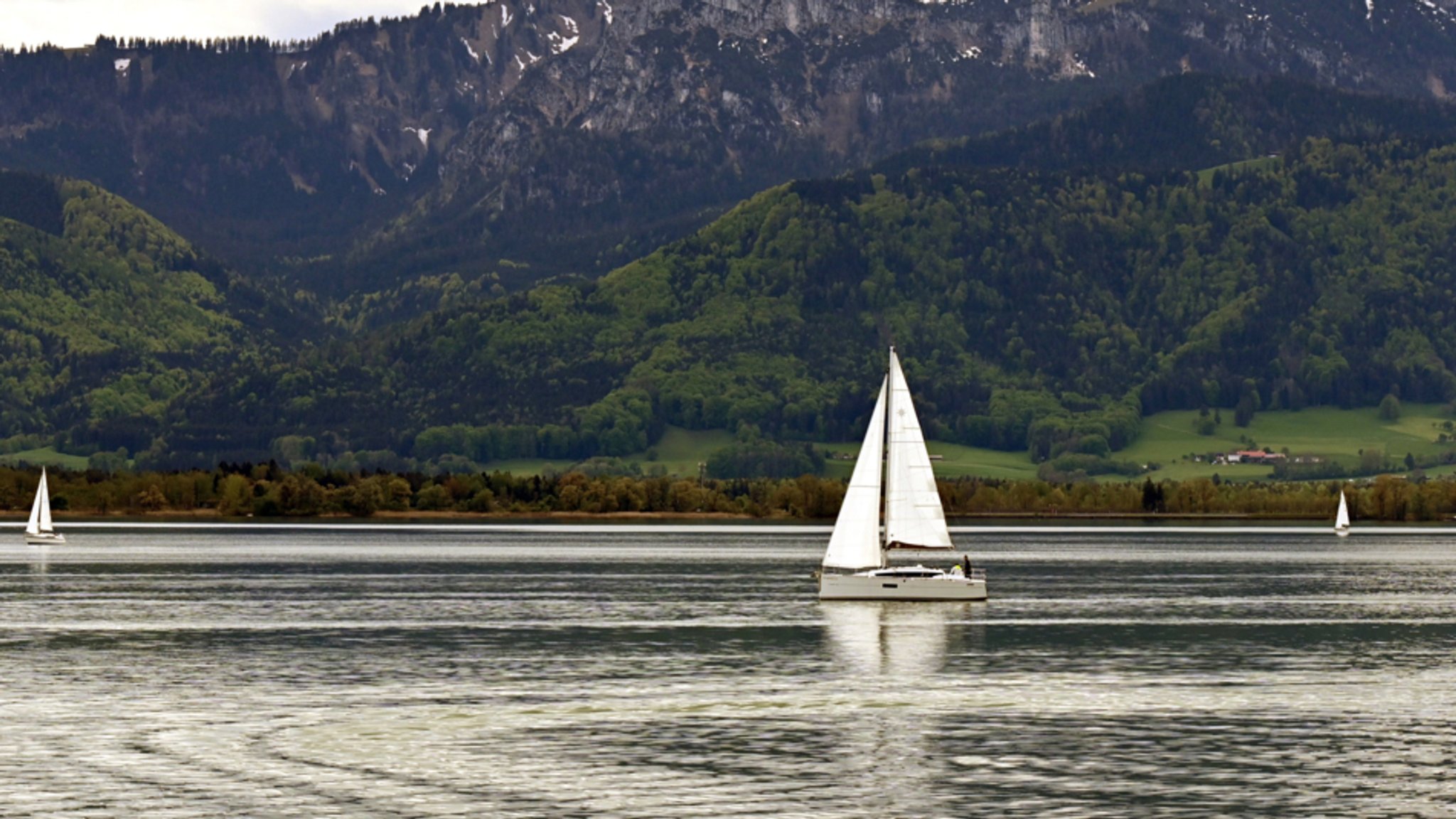 Boote auf dem Chiemsee