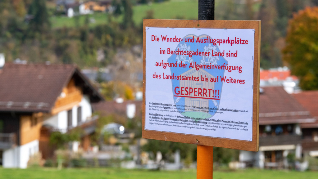 Archivbild zum zweiwöchigen faktischen Lockdown im Berchtesgadener Land vom 20.10.20 bis 02.11.20