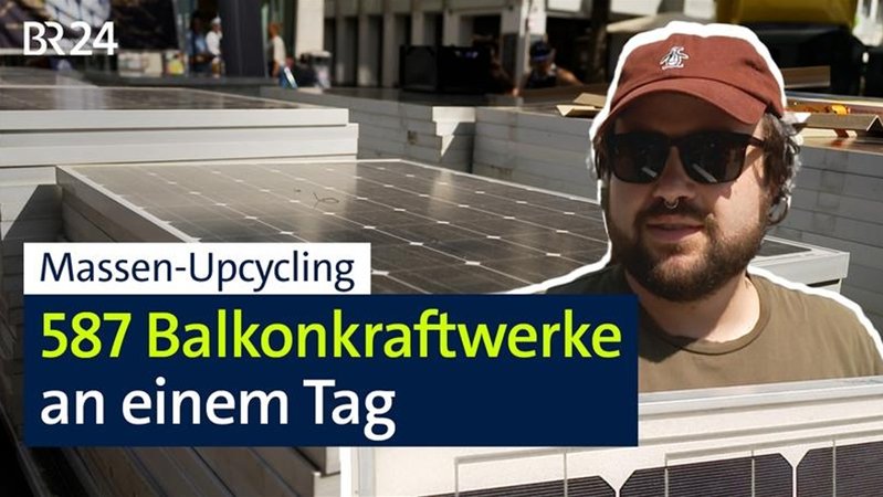 Ein eigenes Balkonkraftwerk und Strom vom eigenen Balkon? Was brauche ich und welche Kosten entstehen? Einen Tag lang gab es Paneele und Zubehör fast umsonst. | Bild: Bayerischer Rundfunk Ein eigenes Balkonkraftwerk und Strom vom eigenen Balkon? Was brauche ich und welche Kosten entstehen? Einen Tag lang gab es Paneele und Zubehör fast umsonst.