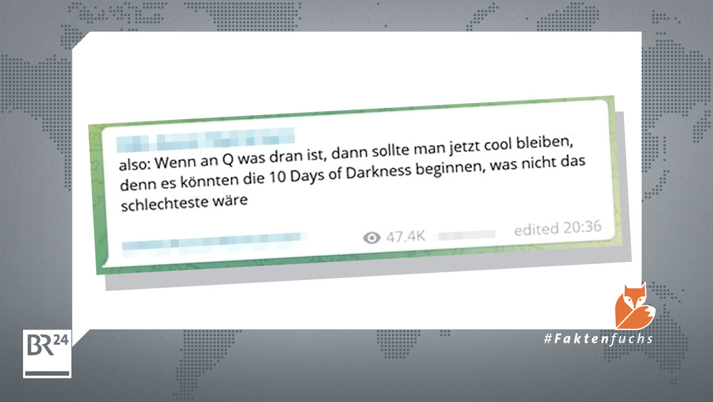 Ein Telegram-Post prophezeit "Zehn Tage Dunkelheit"