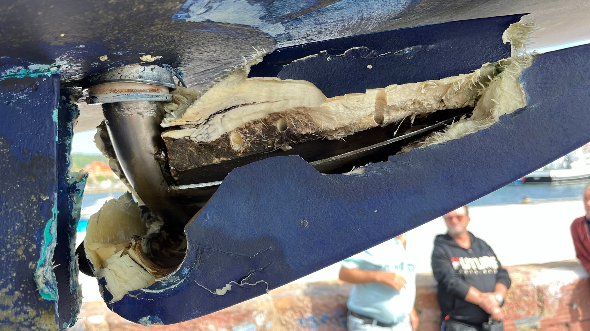 Gebrochenes Schiffsruder | Bild: Clara Weimer Gebrochenes Schiffsruder