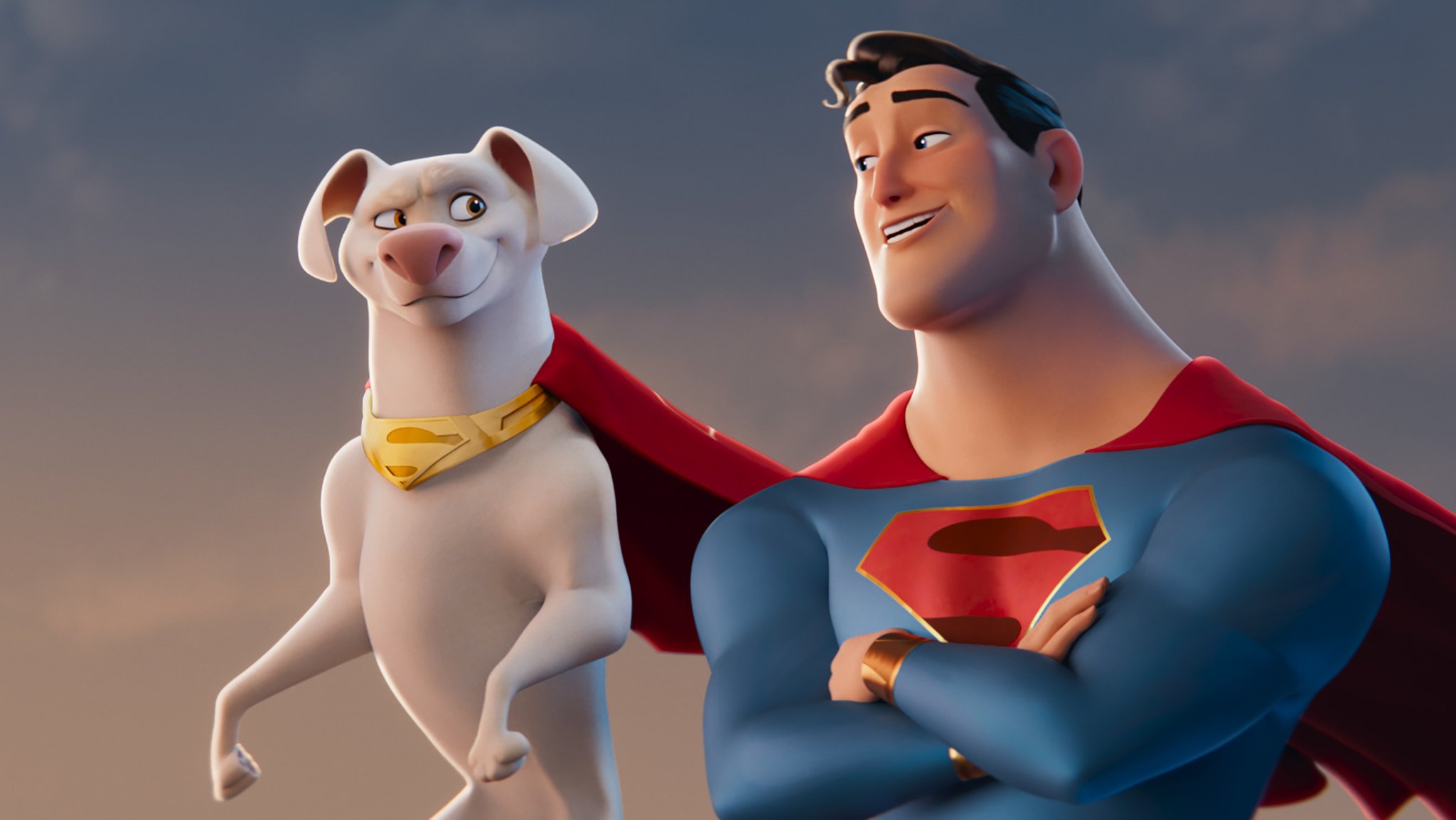 Der Superhund und sein Herrchen: Filmszene aus "DC League of Super-Pets"