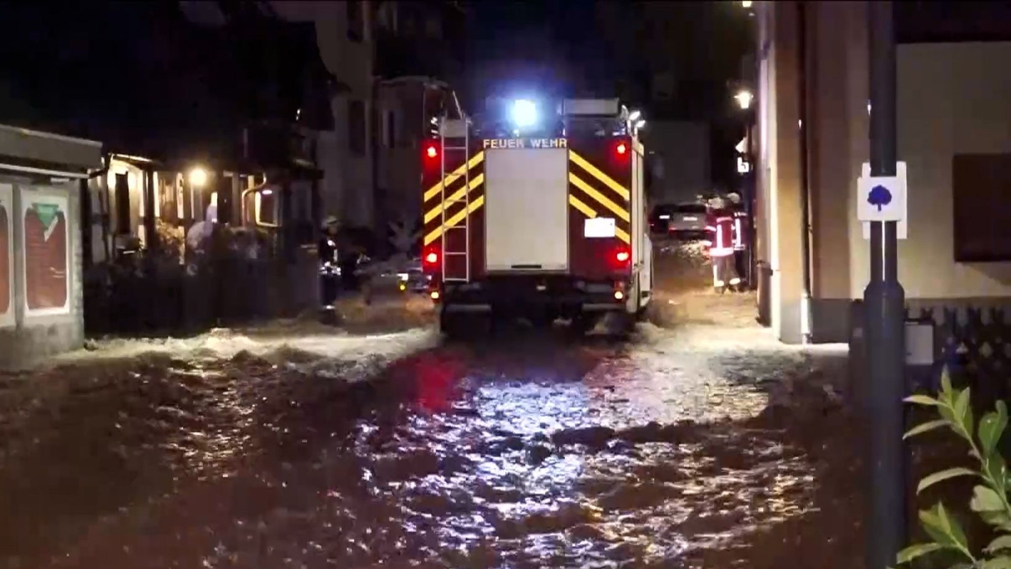 Hochwasser in Leidersbach