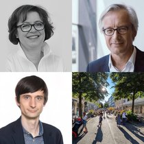 Wie sieht eine lebenswerte Stadt aus? | Bild: @techn Hochschule Nbg. (lo) / Bayern innovativ (ro) / DLR (lu) / picture alliance (ru) 