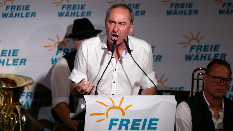 Gewohnt angriffslustig - besonders wenn es um die Grünen geht: Freie-Wähler-Chef Hubert Aiwanger. | Bild: Picture Alliance/dpa/Matthias Balk Gewohnt angriffslustig - besonders wenn es um die Grünen geht: Freie-Wähler-Chef Hubert Aiwanger.