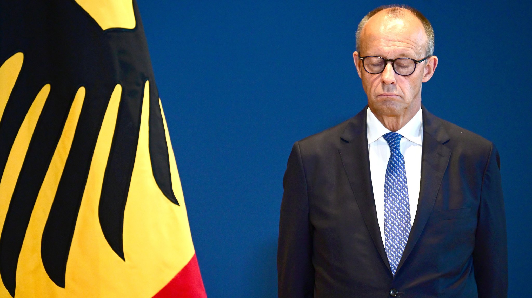 dpatopbilder - 29.07.2026, Berlin: Friedrich Merz (CDU), Bundeskanzler, während der Ernennung und Entlassung von Mitgliedern der Bundesregierung.