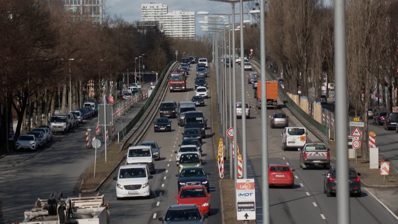 Wieder Tempo 30 auf dem Mittleren Ring? | Bild: BR Wieder Tempo 30 auf dem Mittleren Ring?