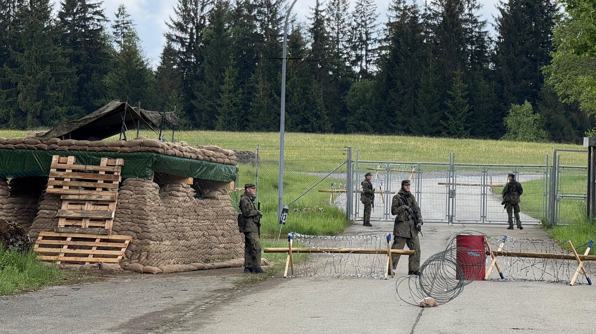 Soldaten der Heimatschutzdivision bei der Übung 