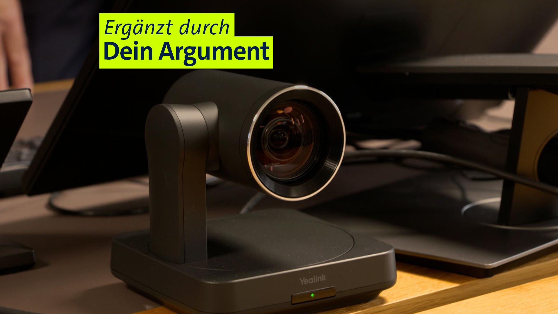 Kamera im Landgericht Nürnberg-Fürth.