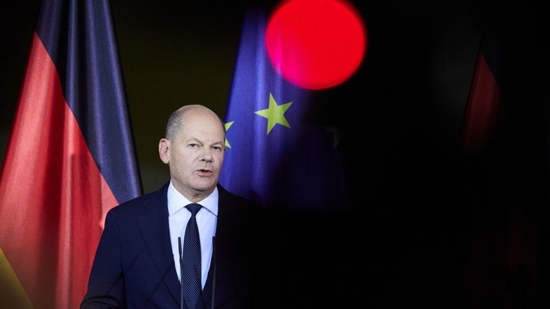 Olaf Scholz am 6. November 2024 | Bild: picture alliance / Jörg Carstensen | Joerg Carstensen Olaf Scholz am 6. November 2024