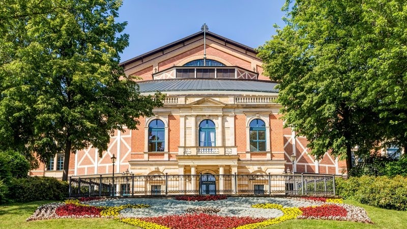 Richard-Wagner-Festspielhaus auf dem Grünen Hügel in Bayreuth