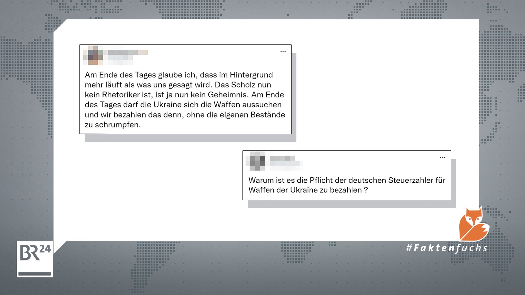 Auf Twitter diskutieren User darüber, wer für die Waffenlieferungen zahlt.