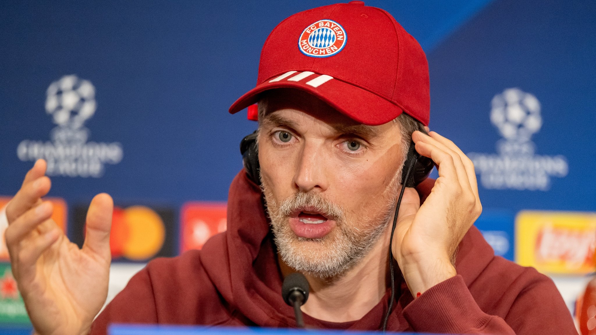 Thomas Tuchel auf der Pressekonferenz