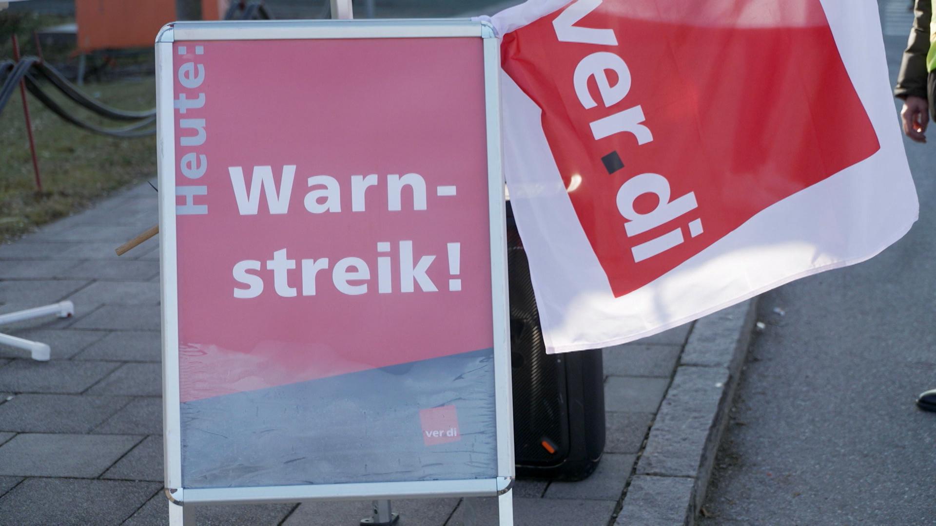 Warnstreik in bayerischen Briefzentren