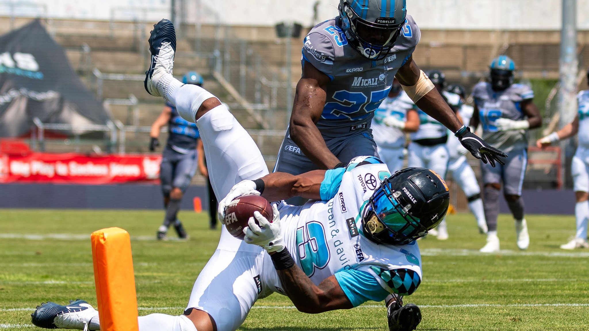 Malik Stanley (Munich Ravens) gegen Khalid Adisa (Nordic Storm)