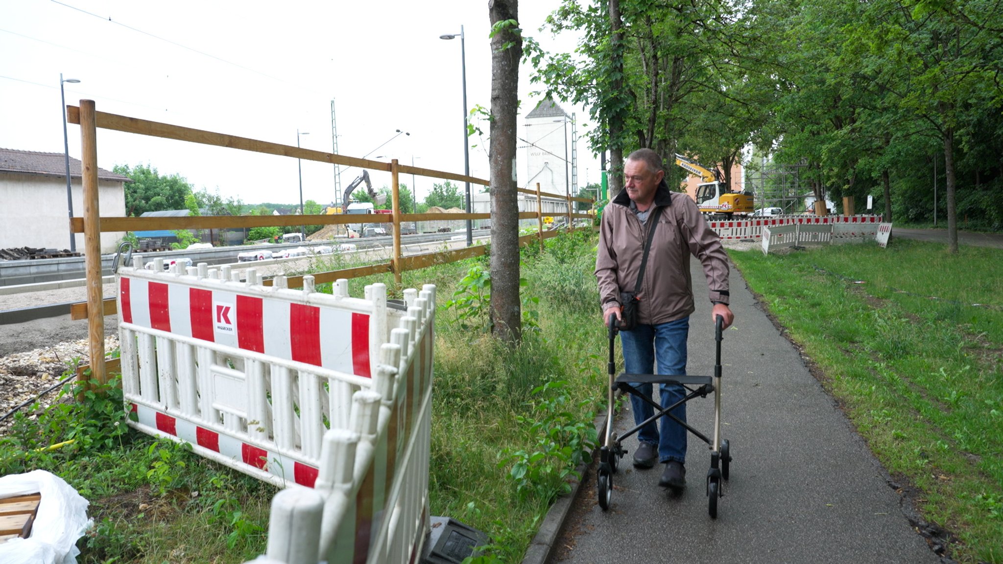 Für Bernhard Liedl ist der Bahnhof nach dem Umbau ein Hindernis.