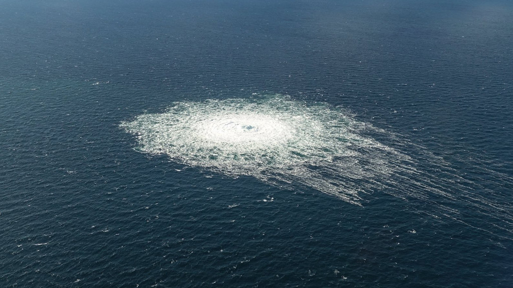 Nord-Stream-Gasleck in der Ostsee