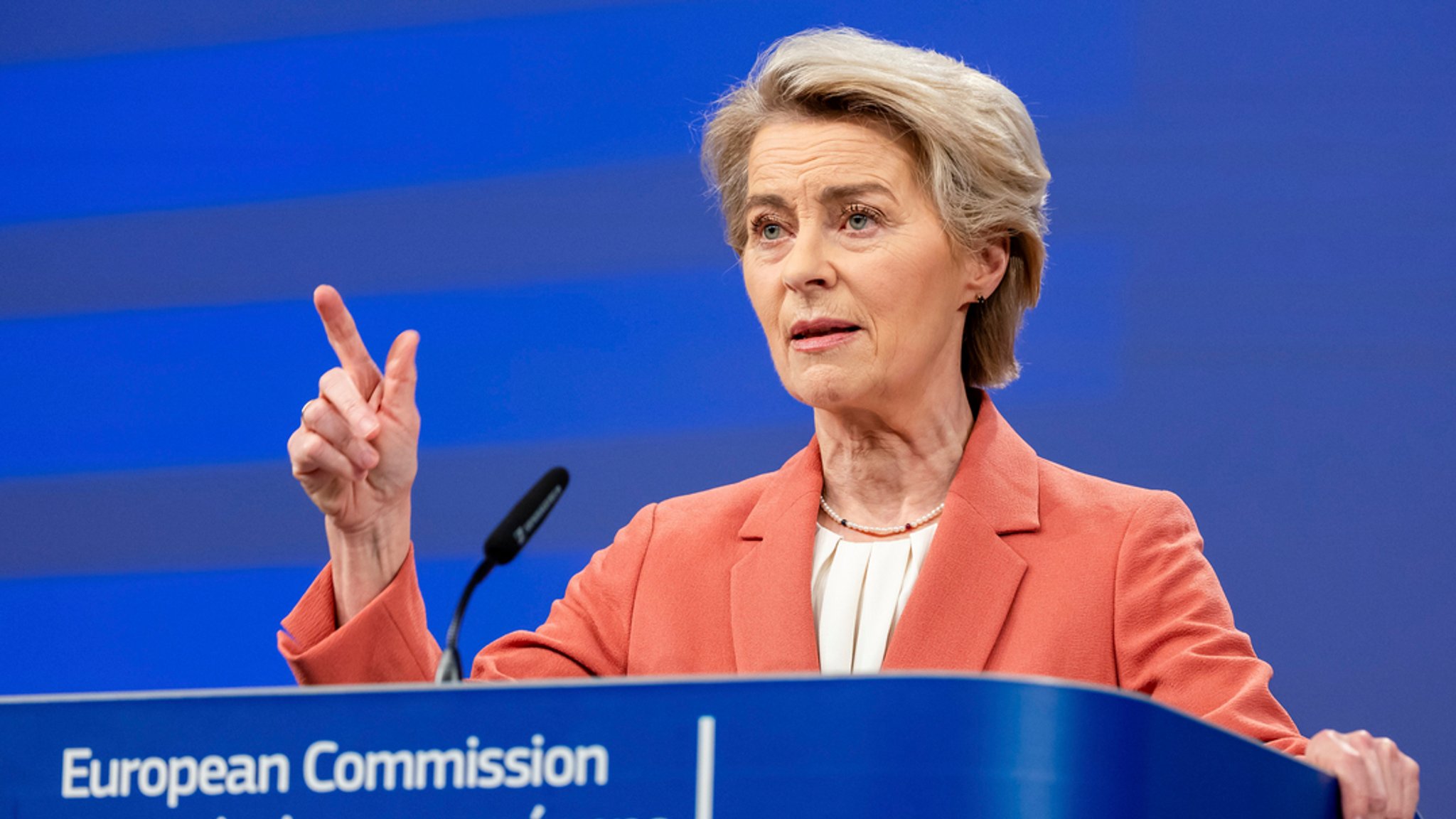 Die Präsidentin der Europäischen Kommission, Ursula von der Leyen