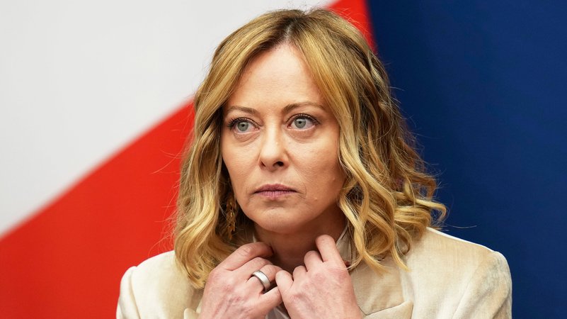 Italiens Ministerpräsidentin Giorgia Meloni | Bild: Alessandra Tarantino/AP/dpa Italiens Ministerpräsidentin Giorgia Meloni