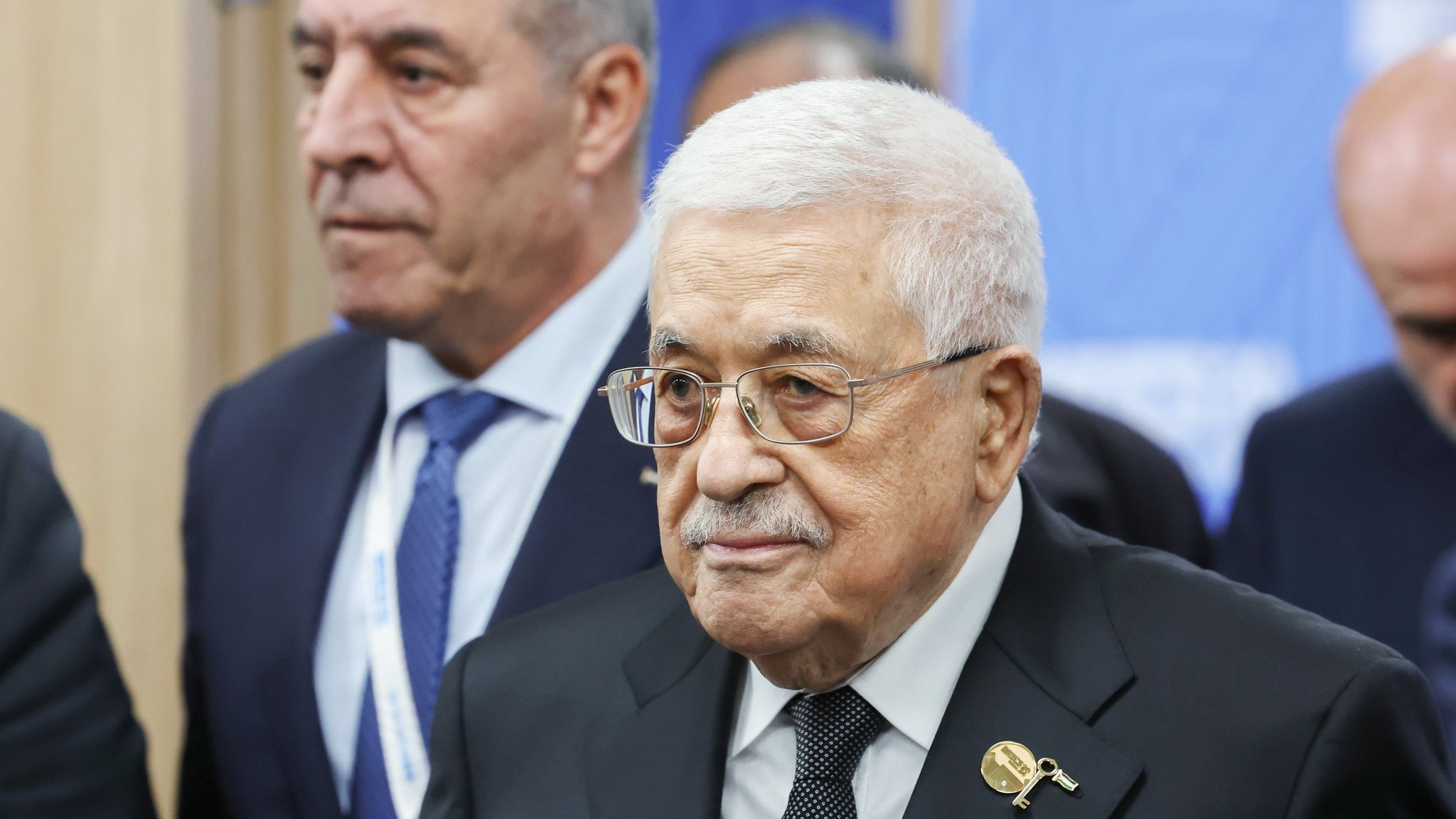 ARCHIV (24.10.2024): Palästinenserpräsident Mahmoud Abbas bei einem besuch in Russland